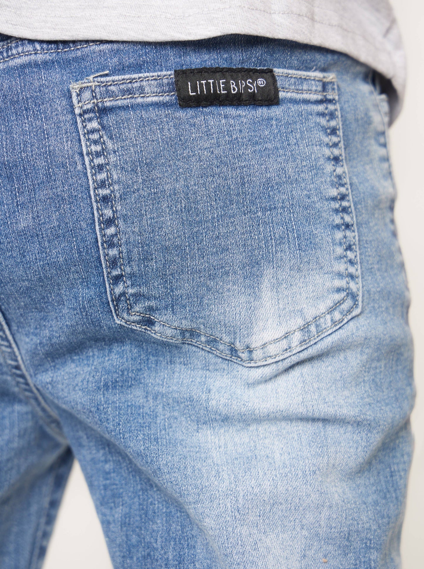 Little Bipsy - Relaxed Fit Distressed Denim: 2-3T