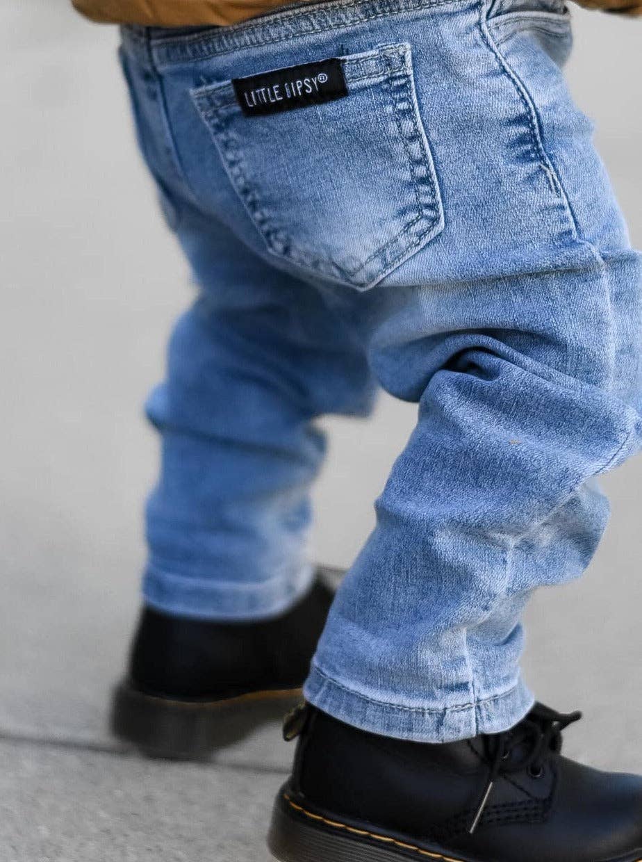 Little Bipsy - Relaxed Fit Distressed Denim: 2-3T