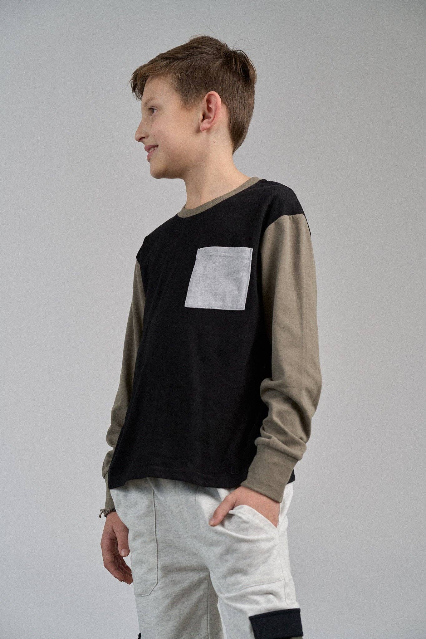 Little Bipsy - Long Sleeve Color Block Tee: 3-4T