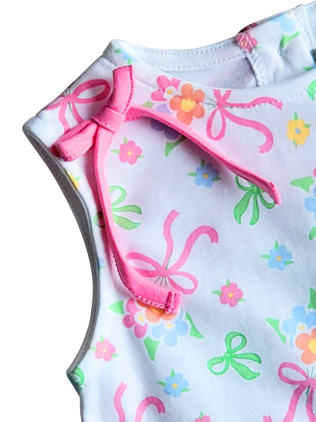 Lazos y Flores Bebé niña Popover Algodón Pima