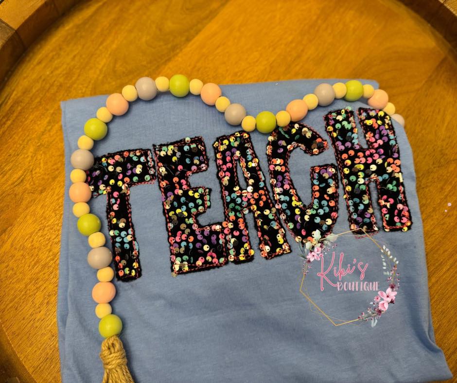Custom Sequins Applique