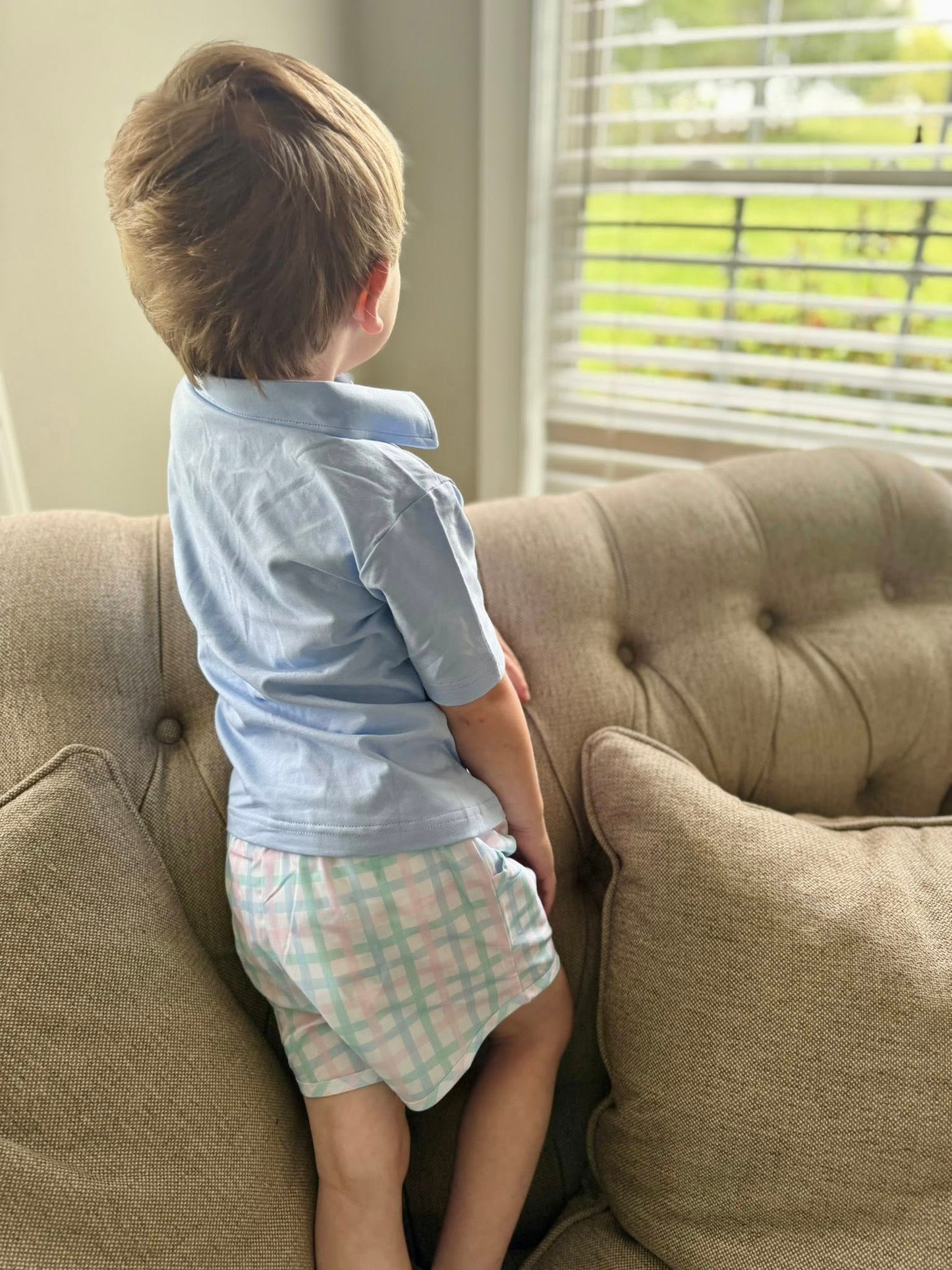 Grandmillenial Plaid Short Set