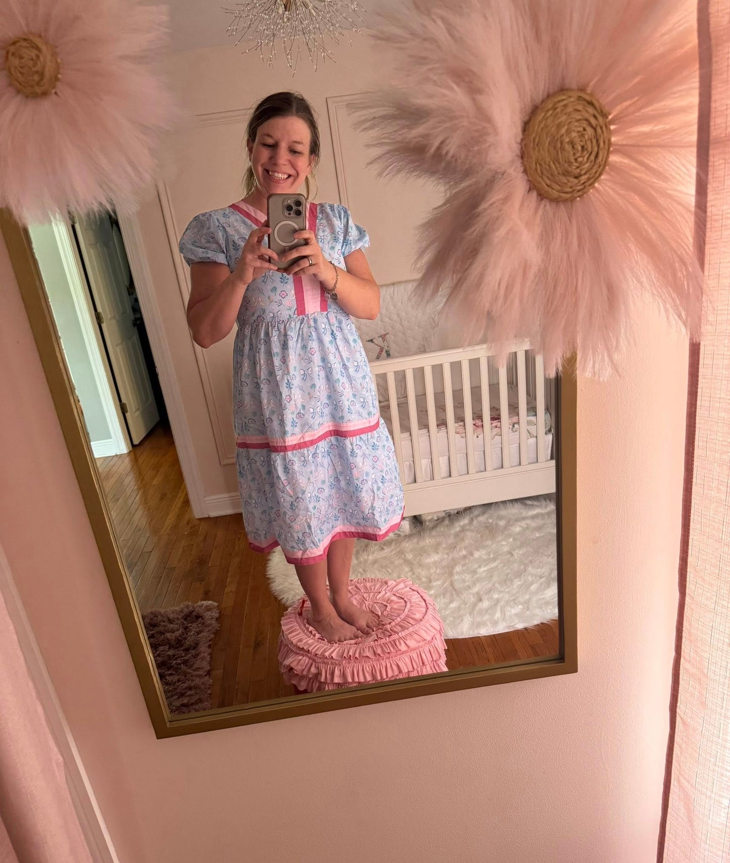 Grandmillenial Tiered Mama Dress