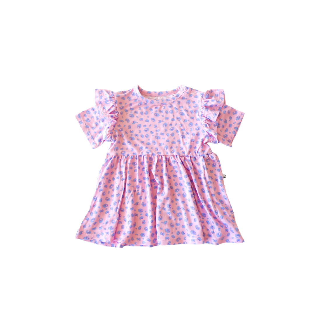Laree + Co. - Lillian Leopard Bamboo Peplum: 2T