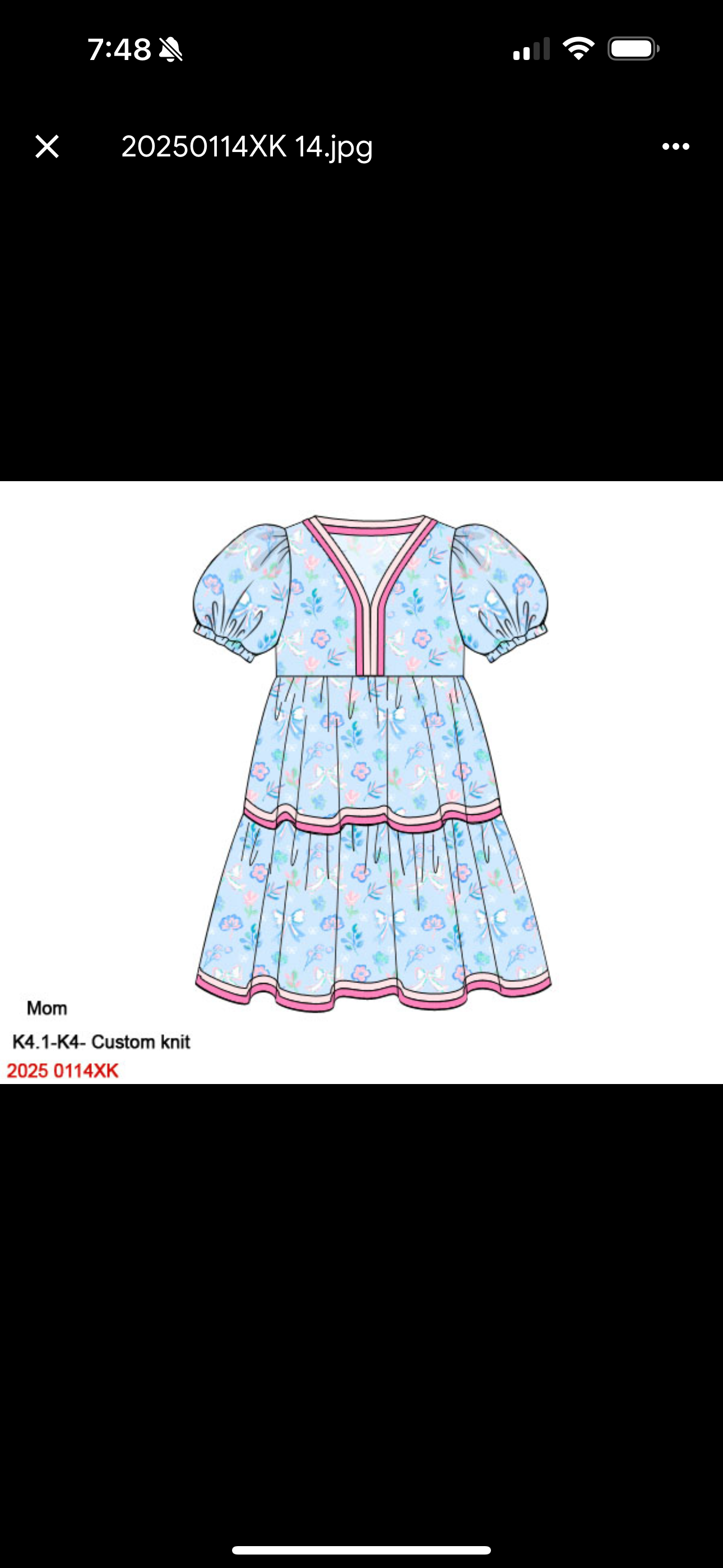 Grandmillenial Tiered Mama Dress