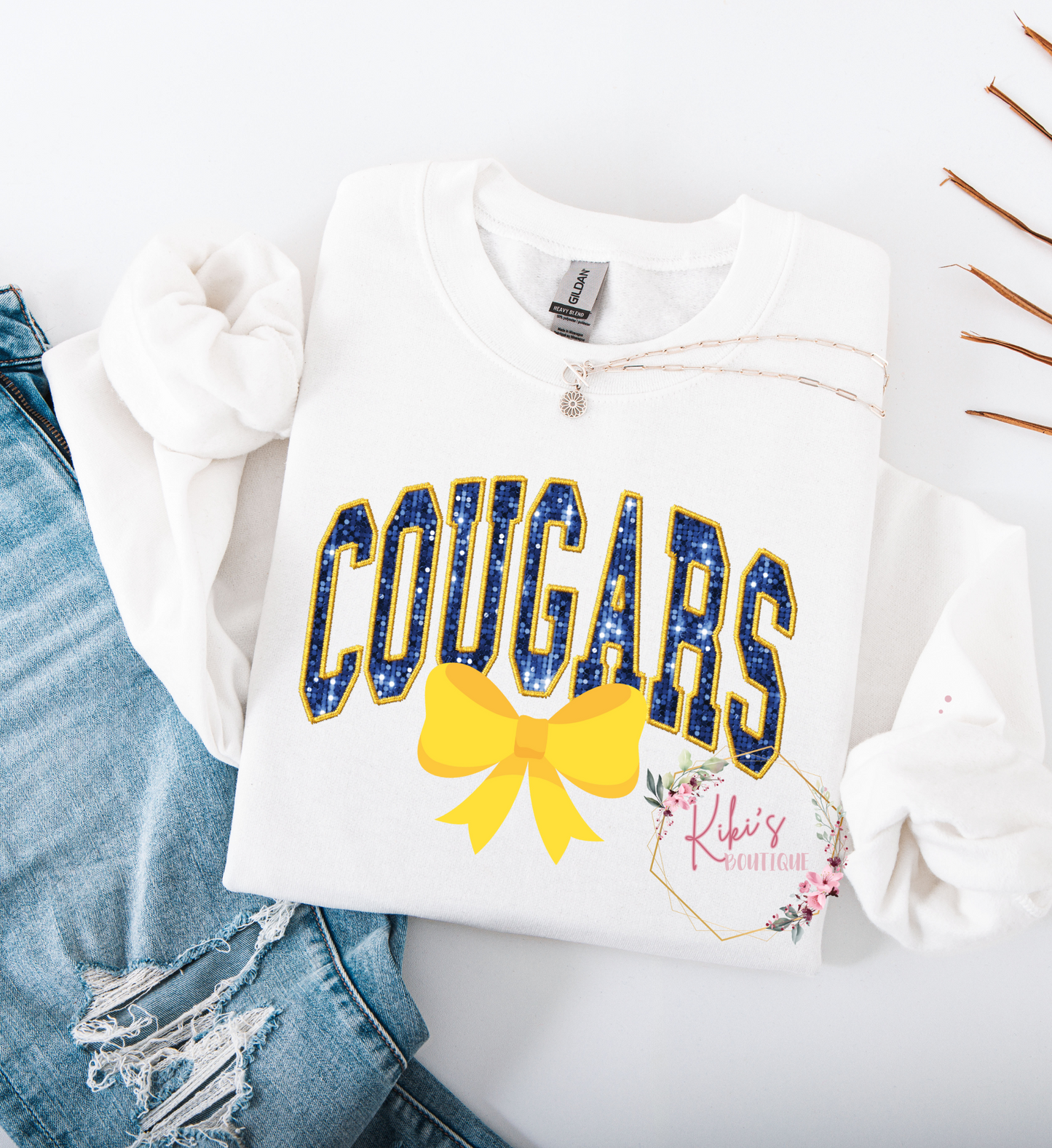 Cougars Faux Glitter
