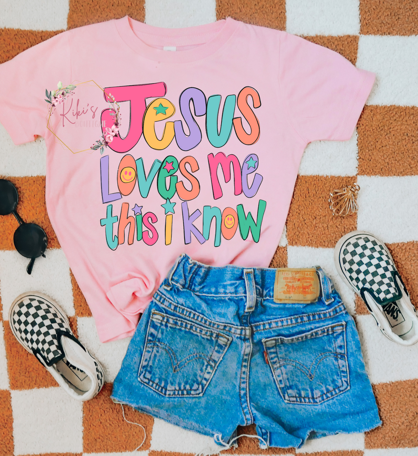 Jesus Loves Me Pink-- Toddler and Youth