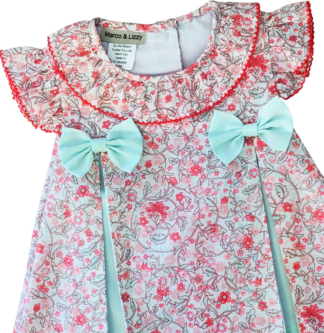 Peggy & Tom Conjunto de pañales para bebé niña floral y menta