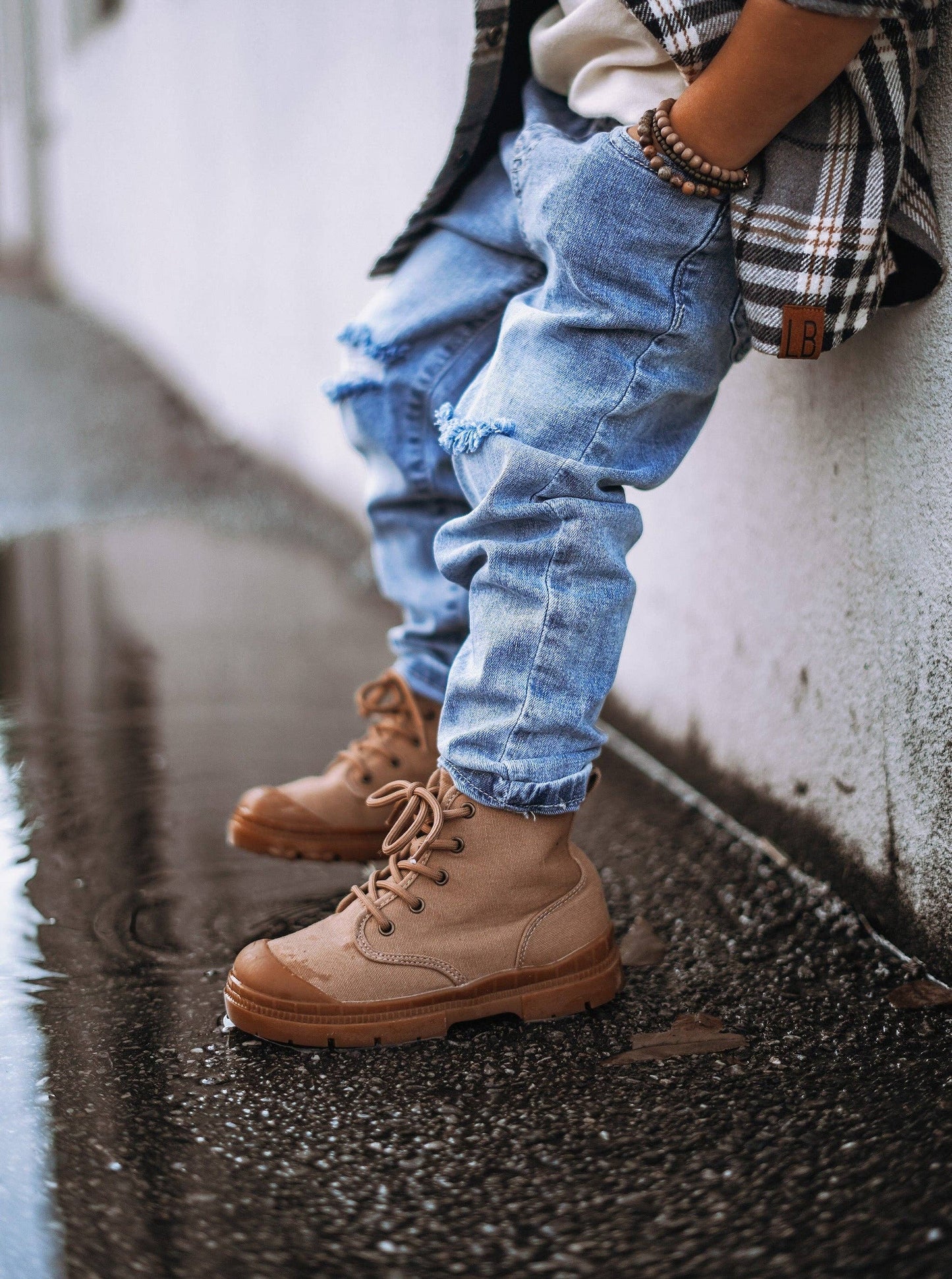 Little Bipsy - Relaxed Fit Distressed Denim: 2-3T