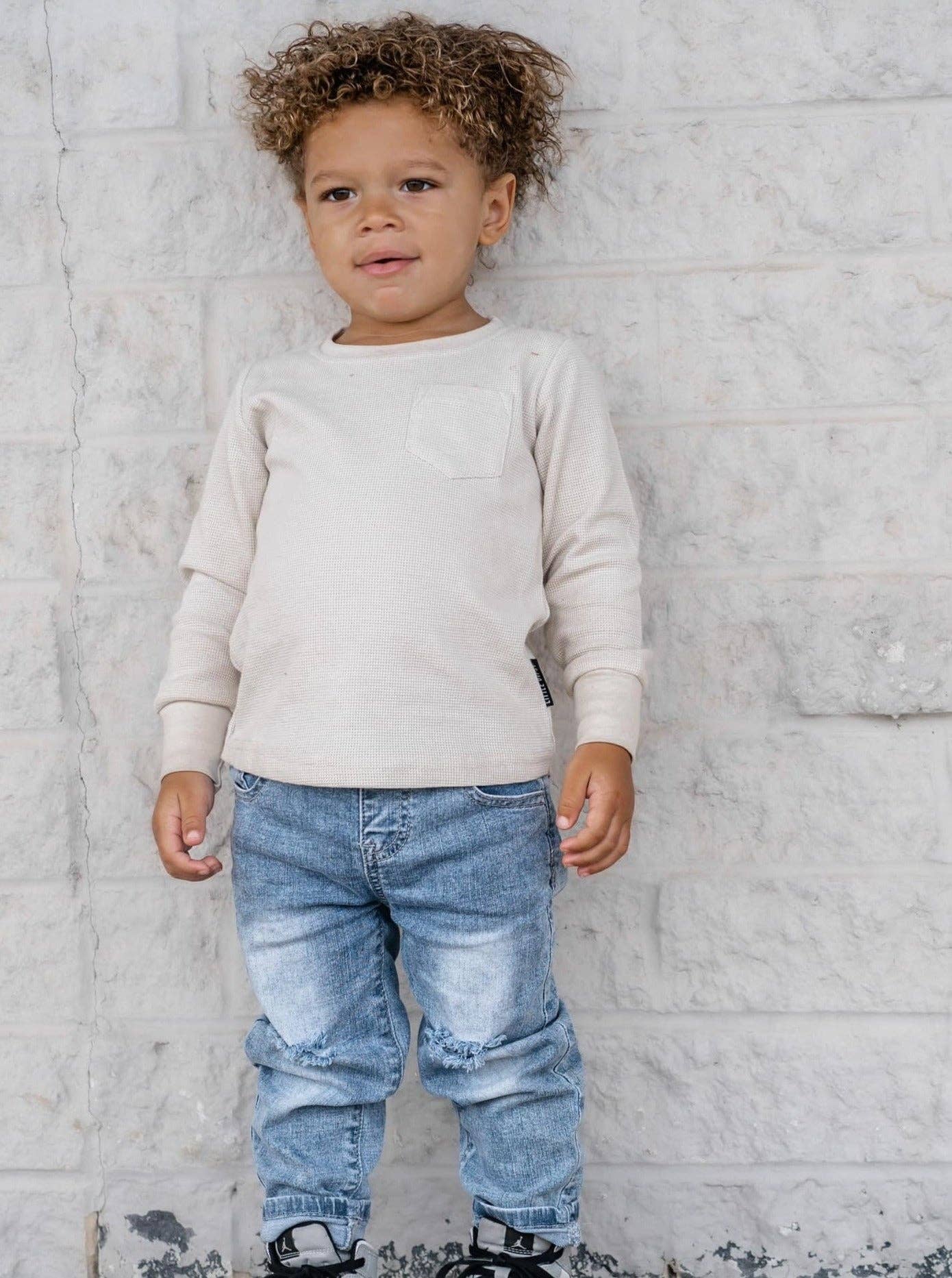 Little Bipsy - Relaxed Fit Distressed Denim: 2-3T