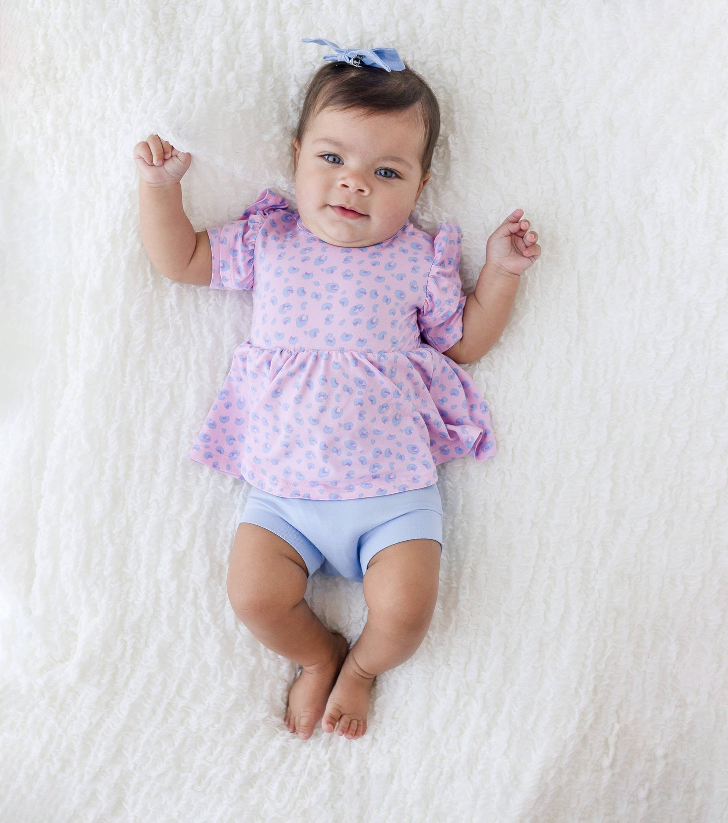 Laree + Co. - Lillian Trisomy 18 Blue Bamboo Bummies: 6_12M