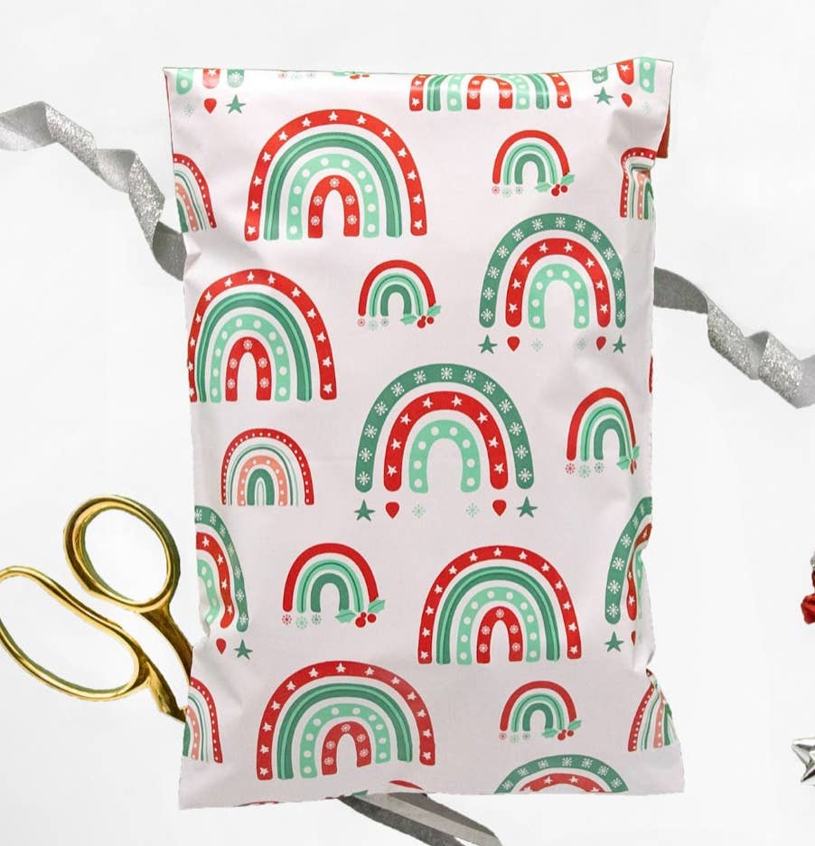 Majestic mailers - 12x15.5 Christmas poly mailers qty 100 pieces