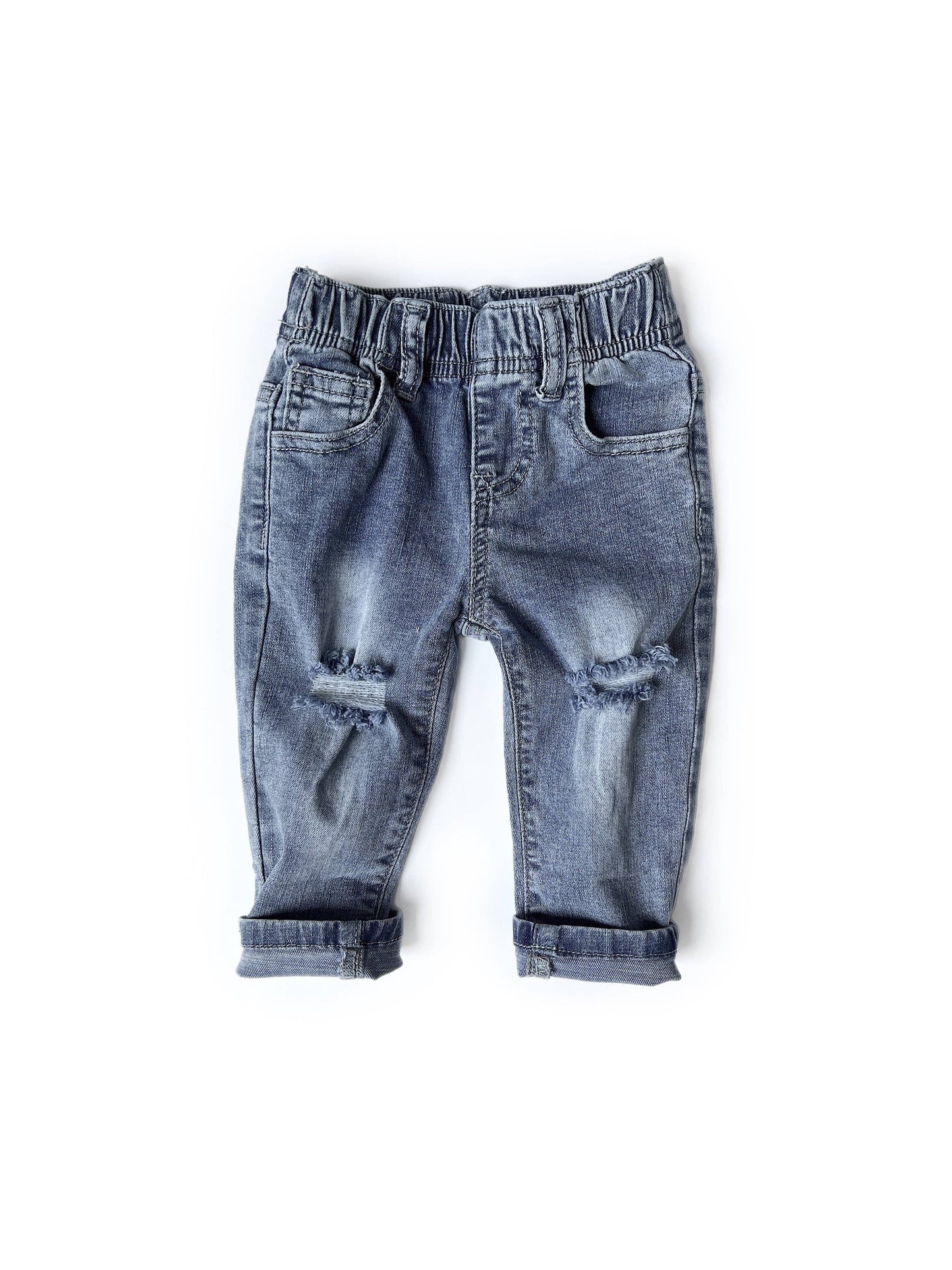 Little Bipsy - Relaxed Fit Distressed Denim: 2-3T