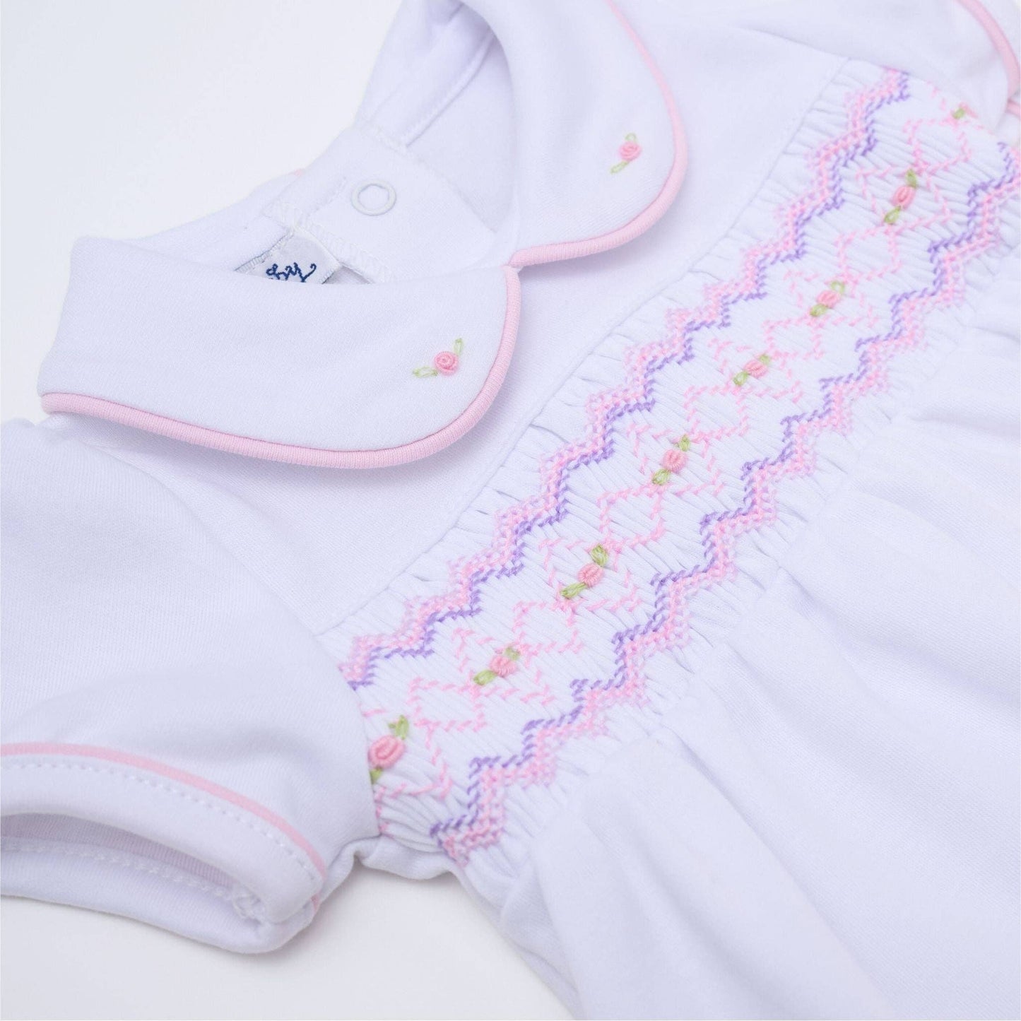 Magnolia Baby - Hazel Smocked Diaper Cover Set - Pink: 3 Months