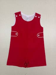 Love That Cotton - Classic Jon Jon - Red Corduroy: 3t