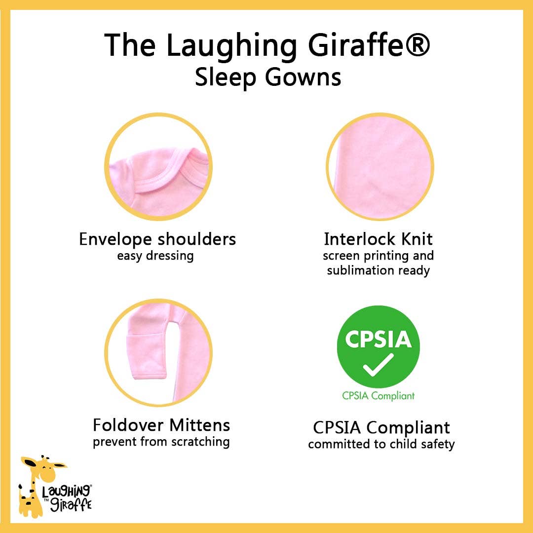 Laughing Giraffe - Laughing Giraffe Baby Sleeper Gown Blanks 0-3M