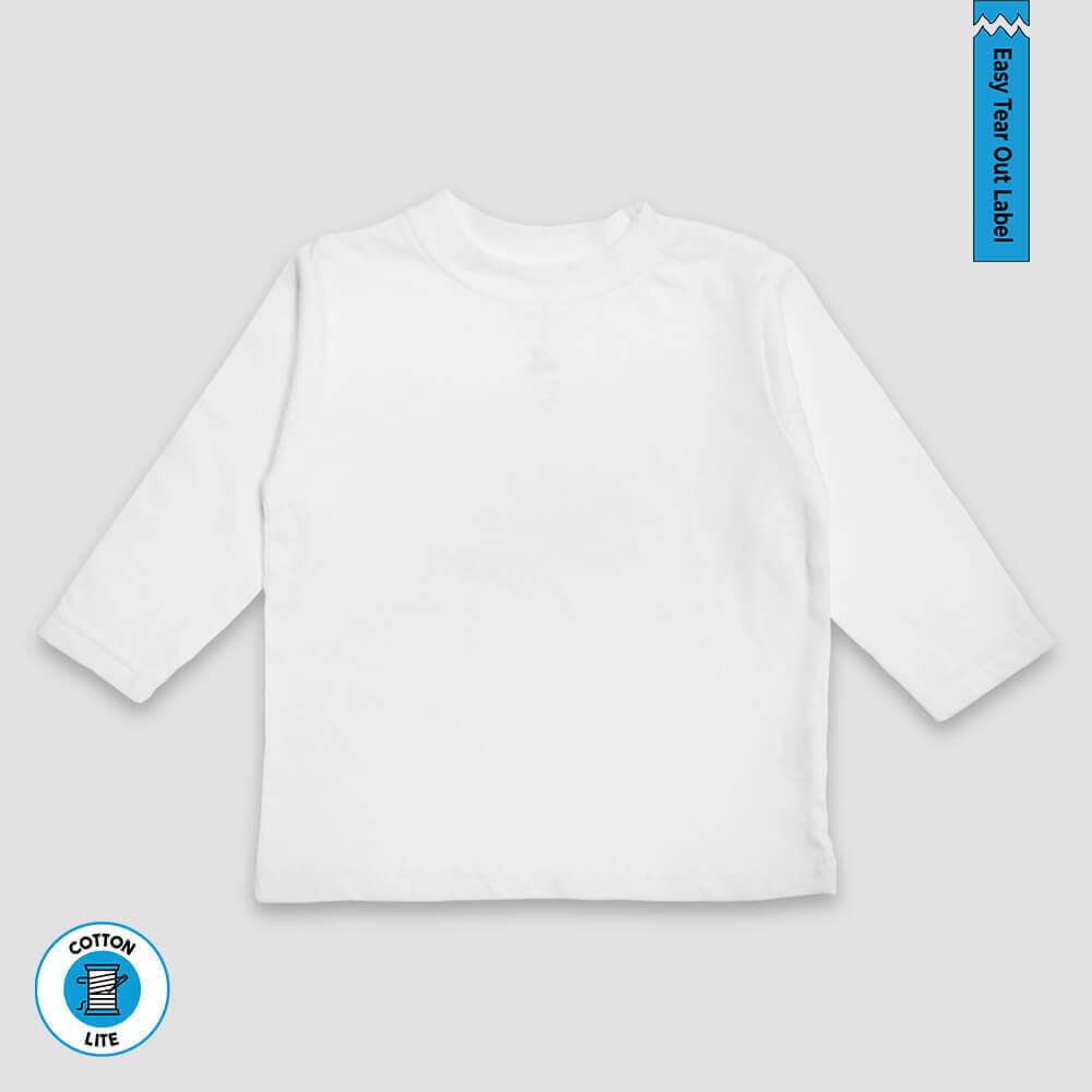 Toddler & Kids T-Shirt | Tear Away Labels | Open Sizing: White / 5T