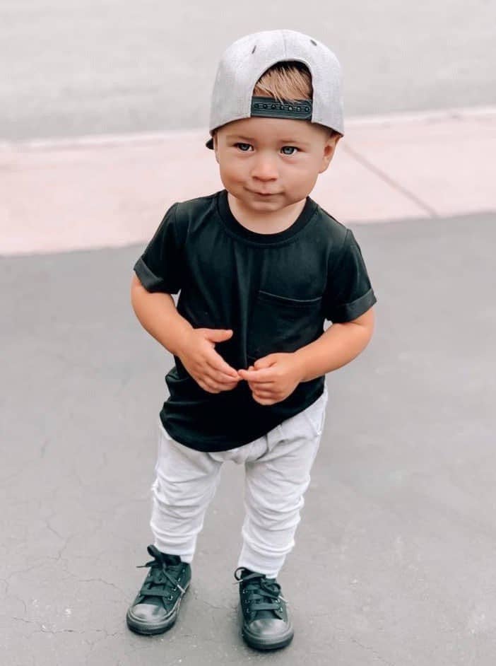 Little Bipsy - Bamboo Pocket Tee - Black: 2-3T