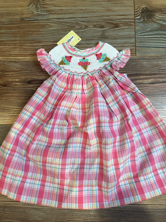 Classy Couture Smocked Bishop Ice Cream Dress