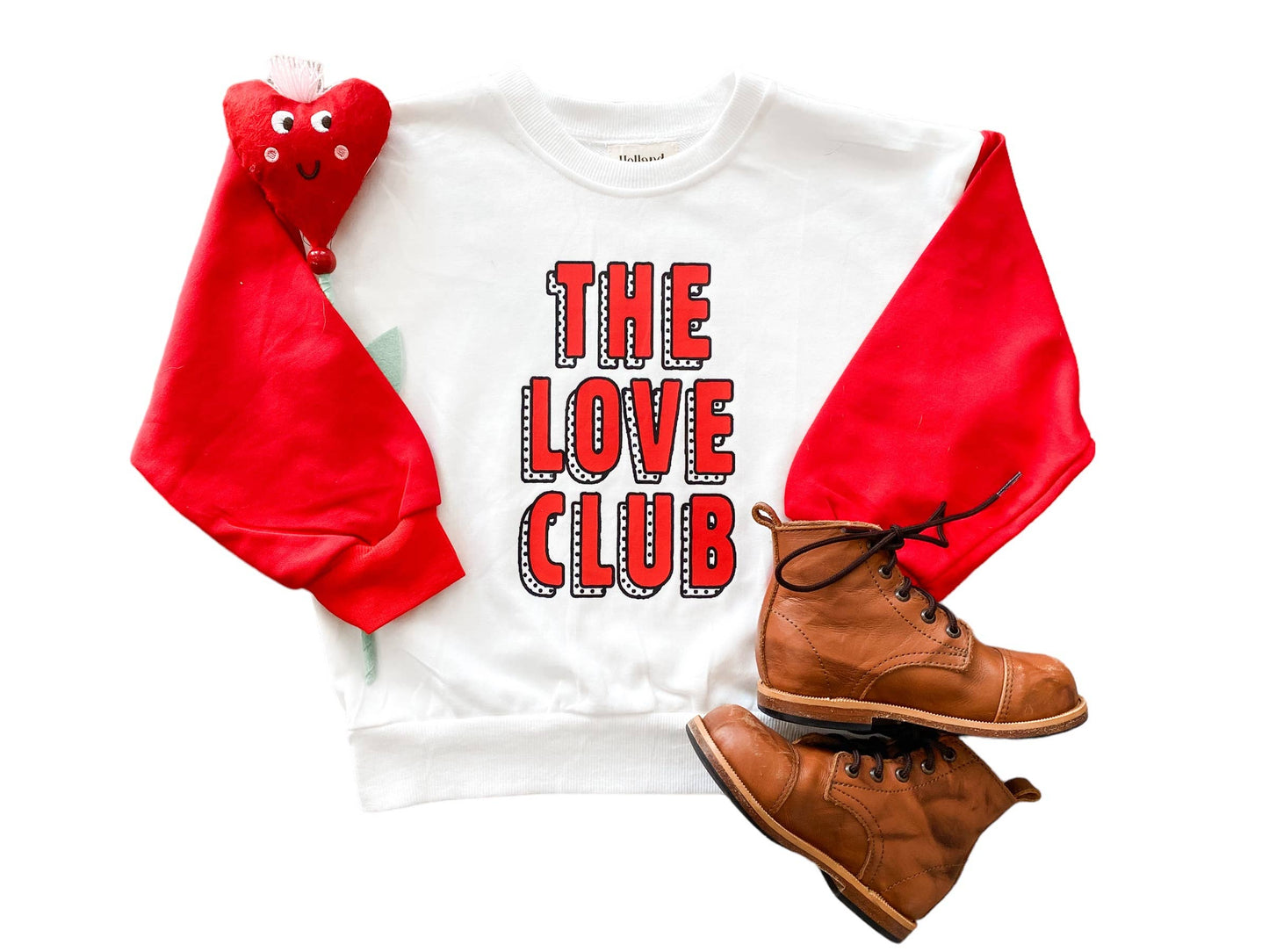 Heart You Forever Sweatshirt: Pink/ Red