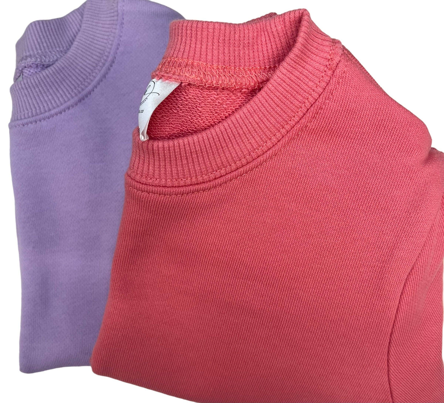 SK Blanks - Sweatshirt: Lavender Puff Sleeve / 18m