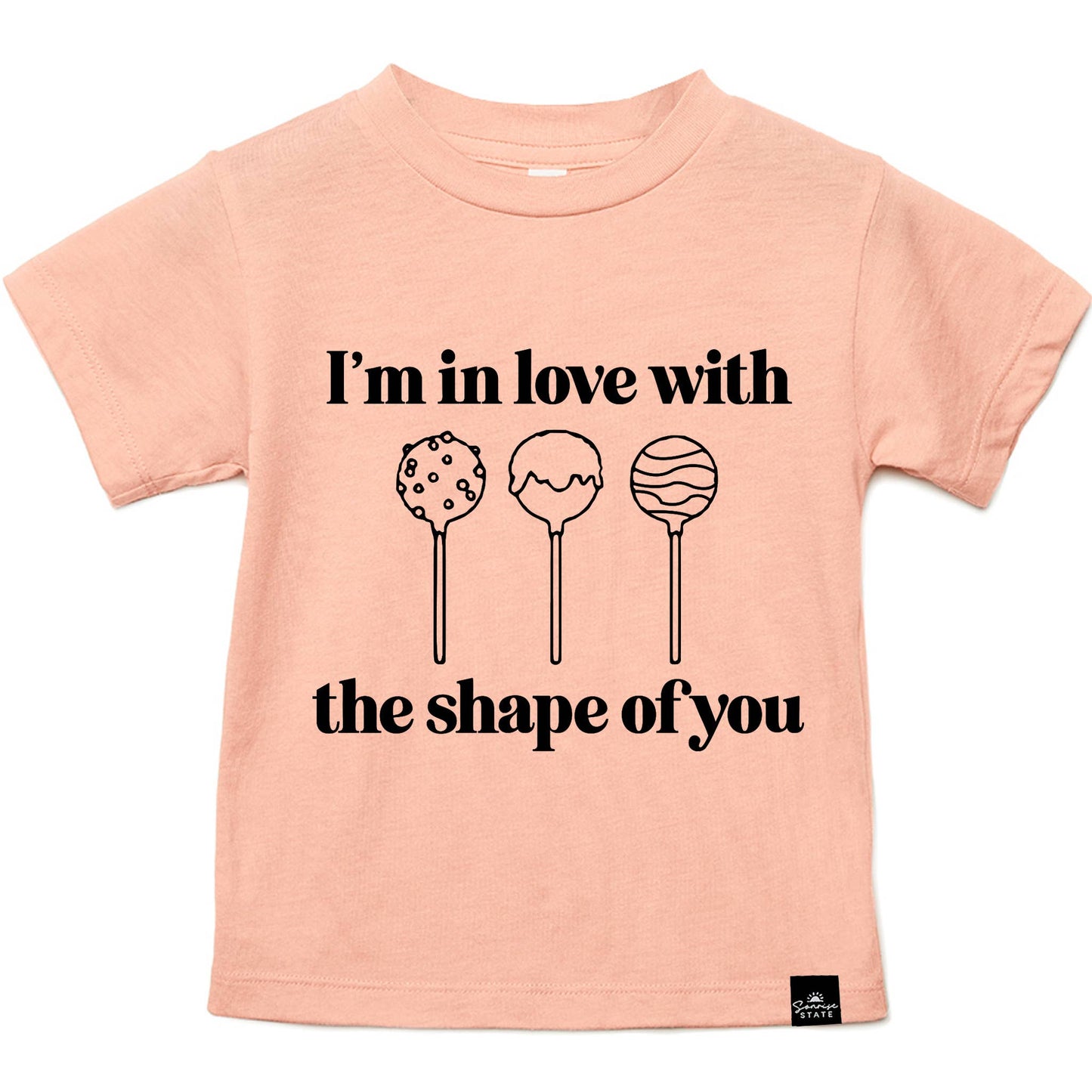 Sonrise State - In Love with the Shape of You Cake Pops Boy's T-Shirt: 3T / AQUA