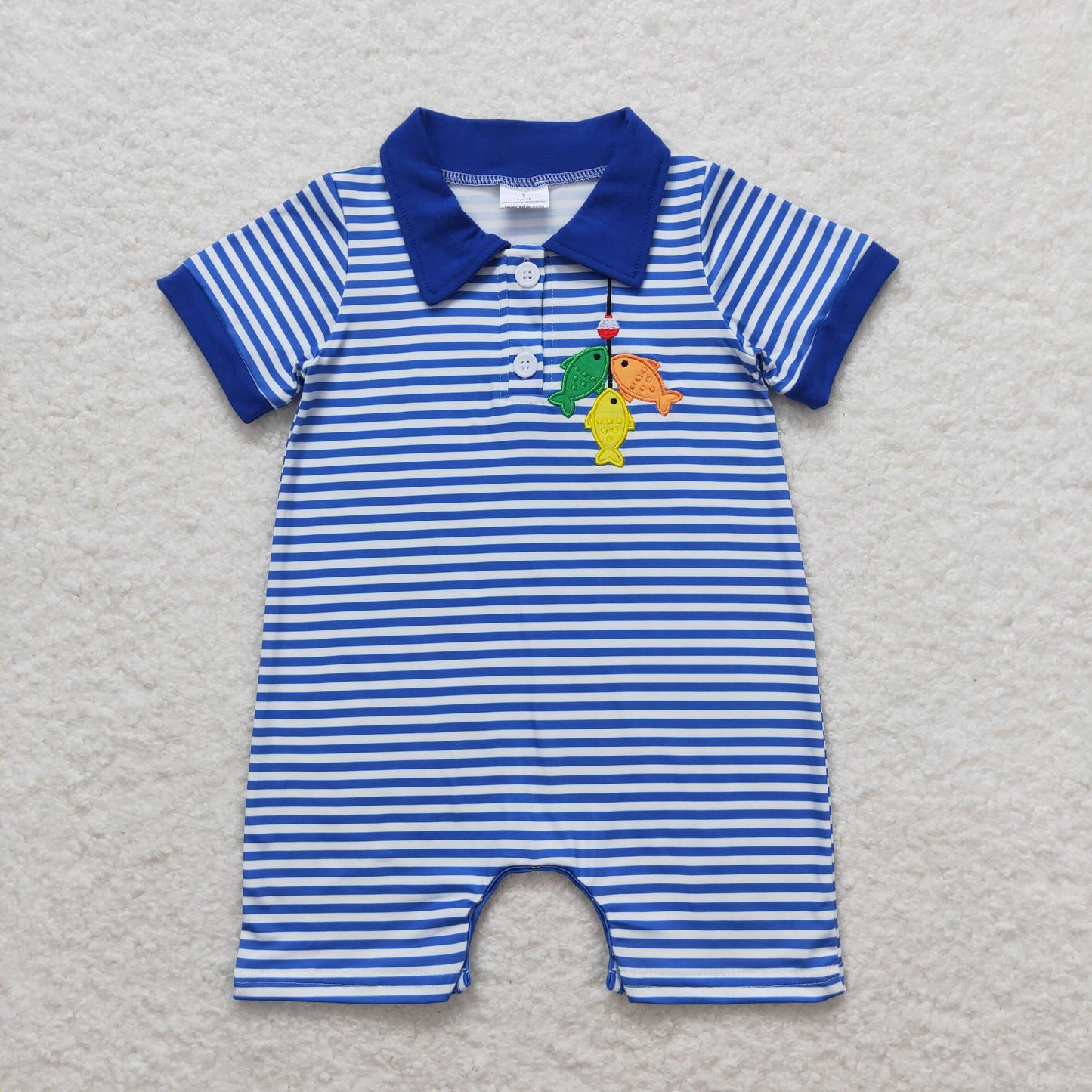 Fish Trio Polo Romper