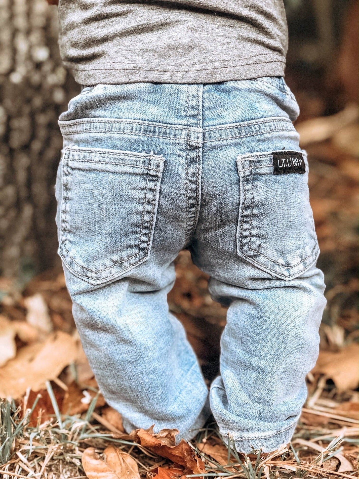 Little Bipsy - Light Wash Denim: 3-4T
