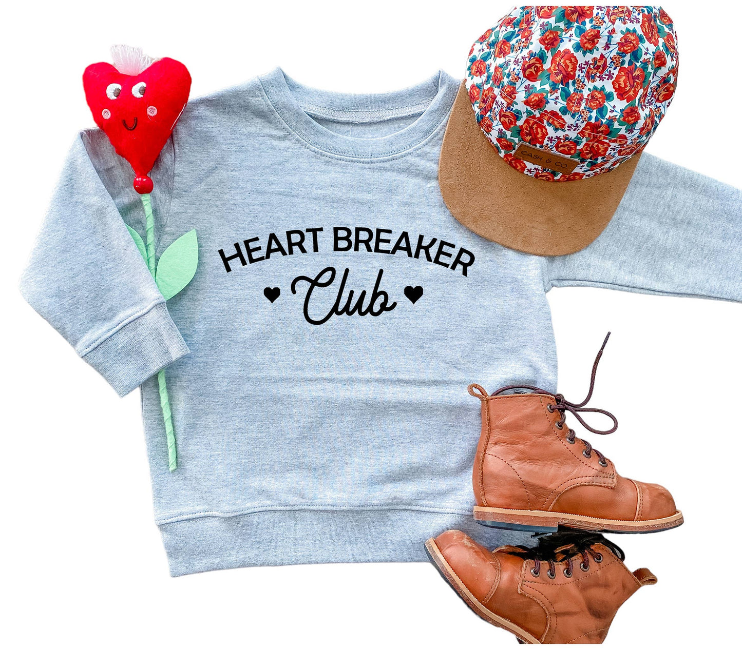 Heart Breaker Club Sweatshirt: Red