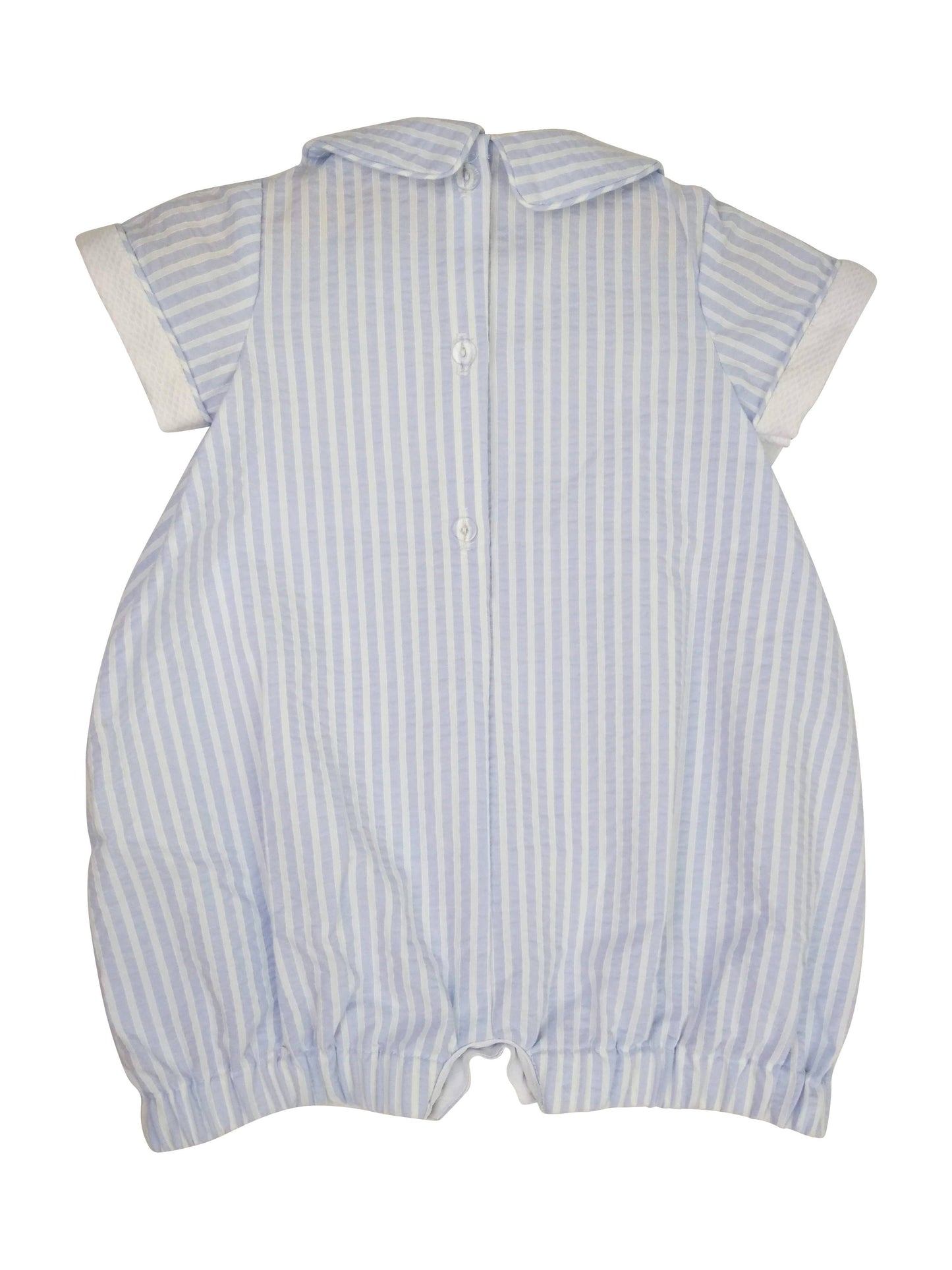 Easter Terry & Sam Blue Stripe Boy's Romper