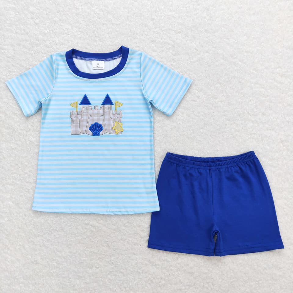 Sandcastle Blue Short Set