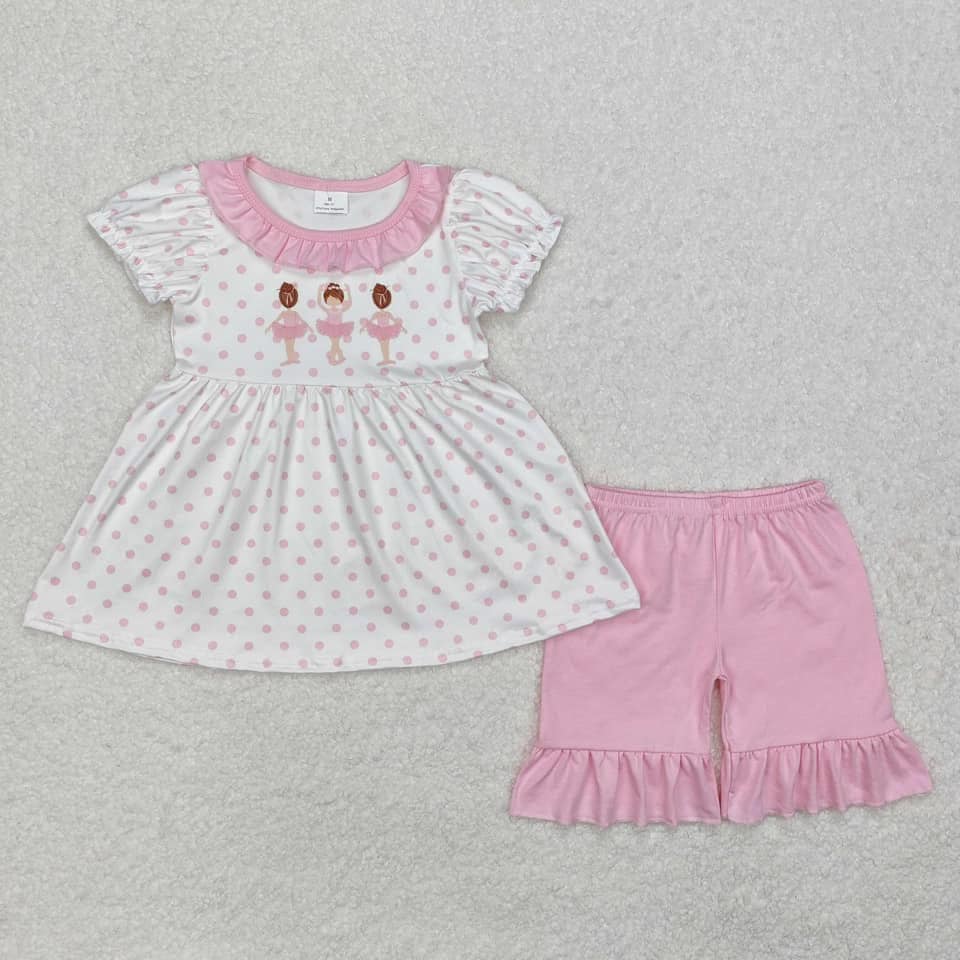Ballerina Ruffled Short Set