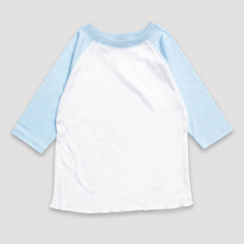 Laughing Giraffe - Toddler & Kids Pastel Raglan Baseball T-Shirts - NO MINIMUM!: Youth XLarge / White/Pink