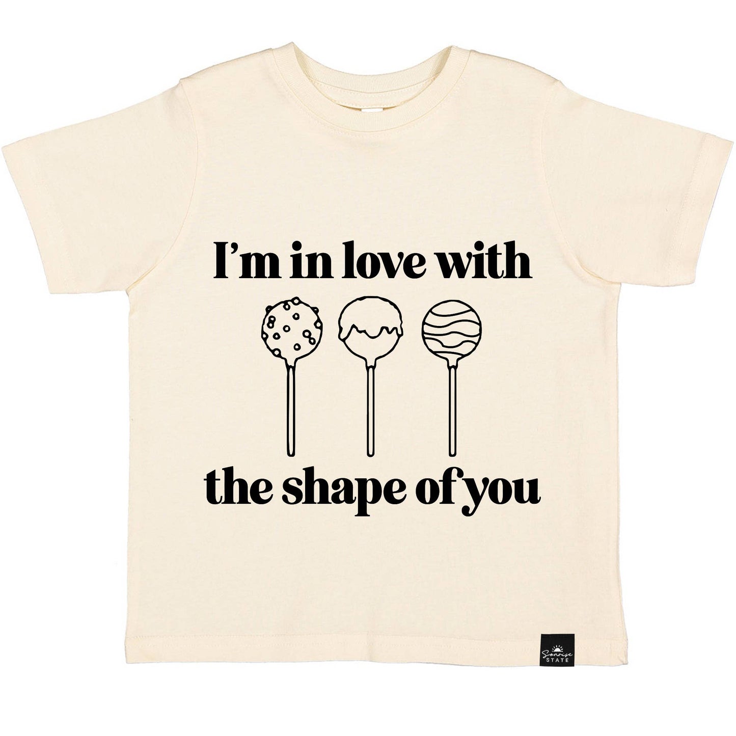 Sonrise State - In Love with the Shape of You Cake Pops Boy's T-Shirt: 3T / AQUA