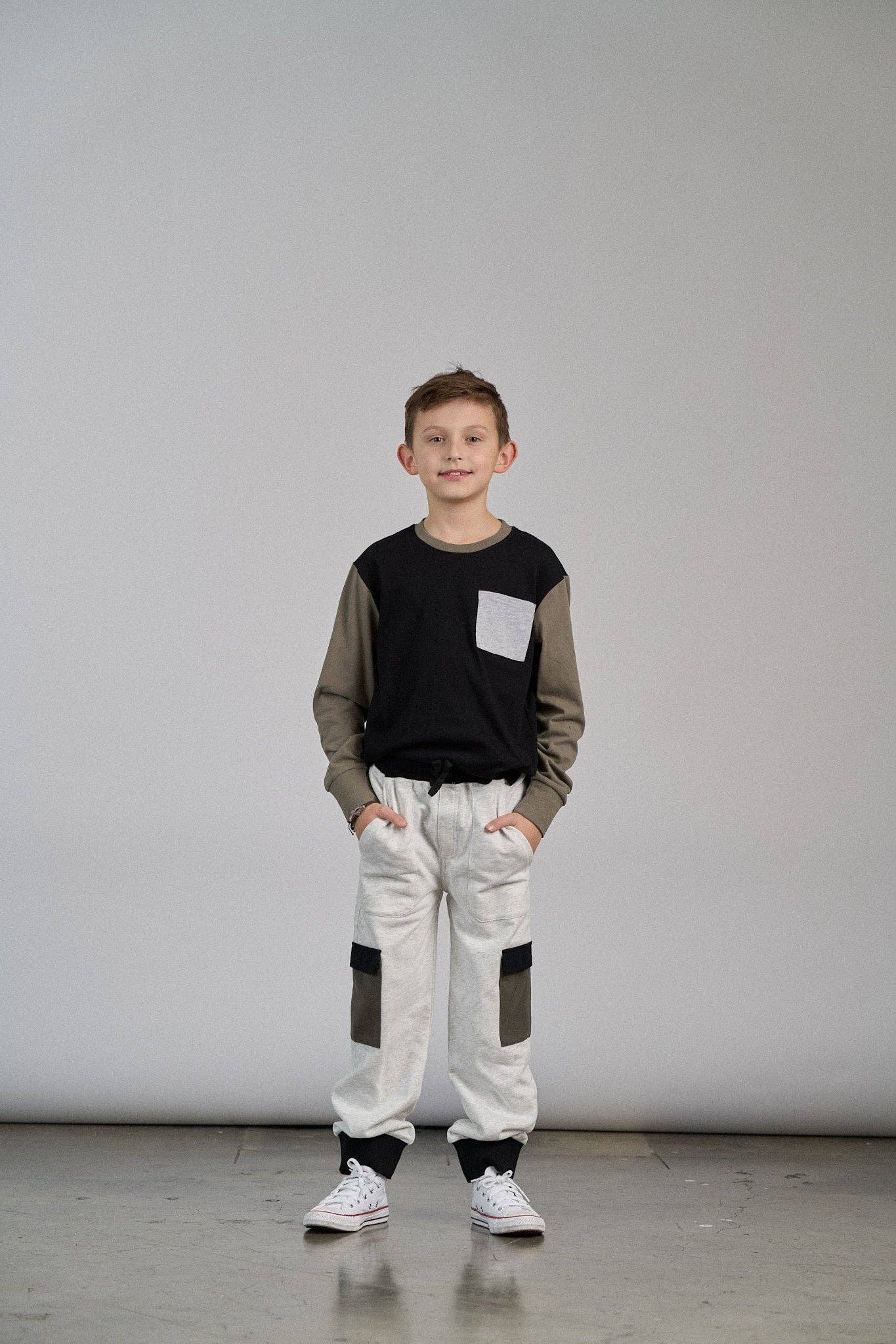 Little Bipsy - Long Sleeve Color Block Tee: 3-4T