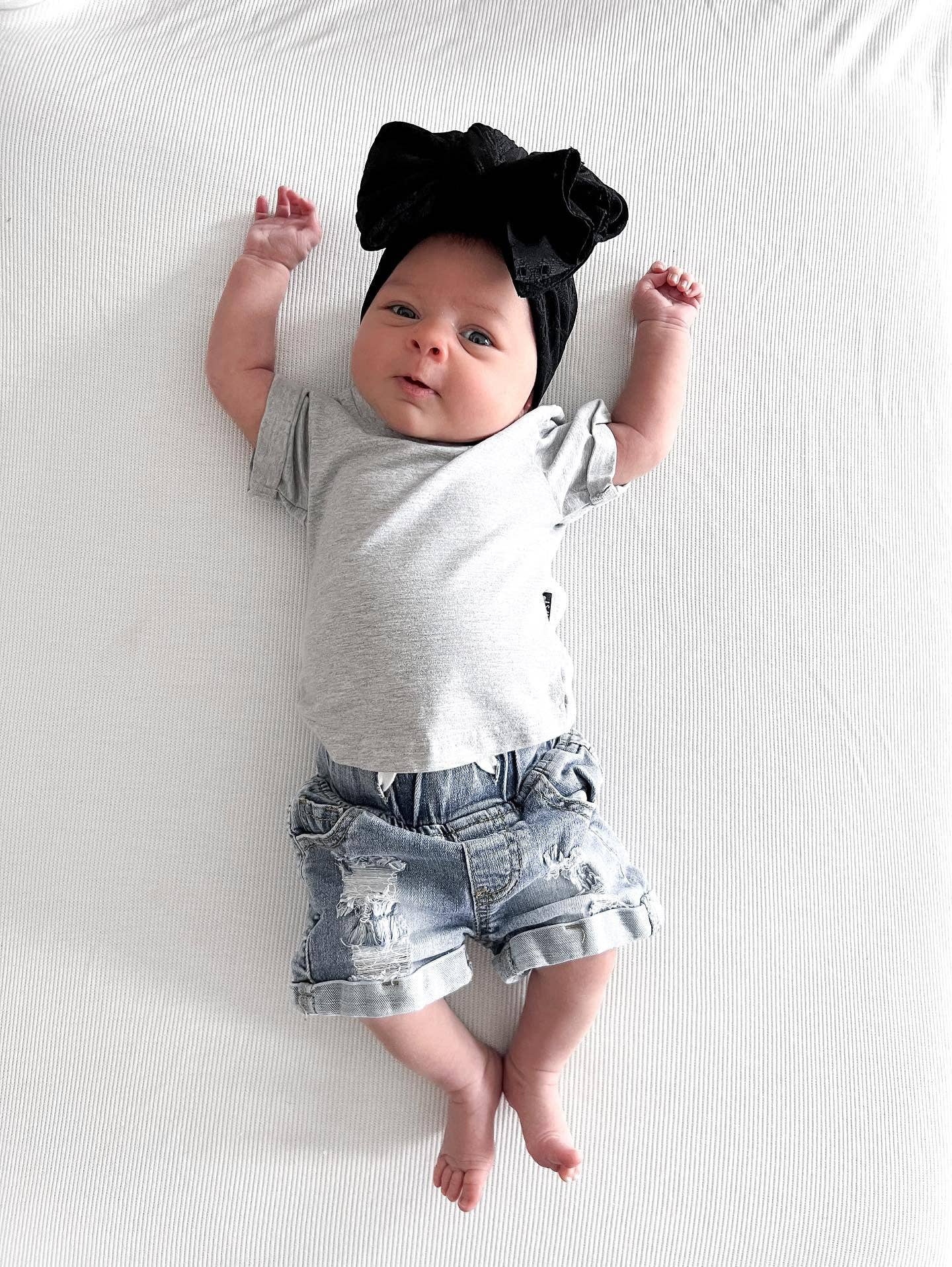 Little Bipsy - Distressed Denim Short: 8Y