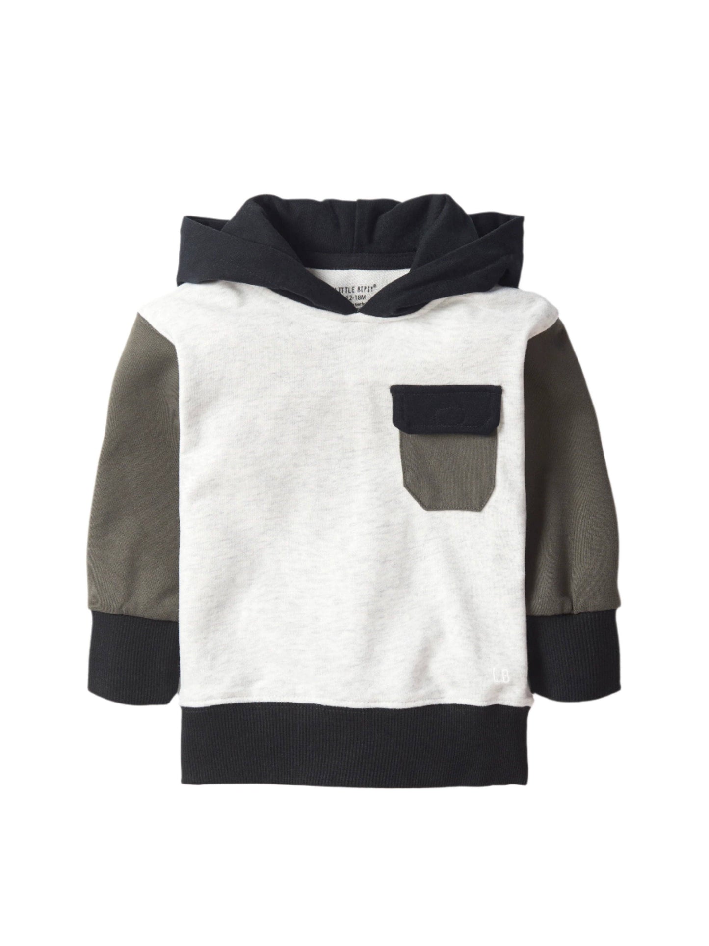 Little Bipsy - Color Block Hoodie: 3-4T