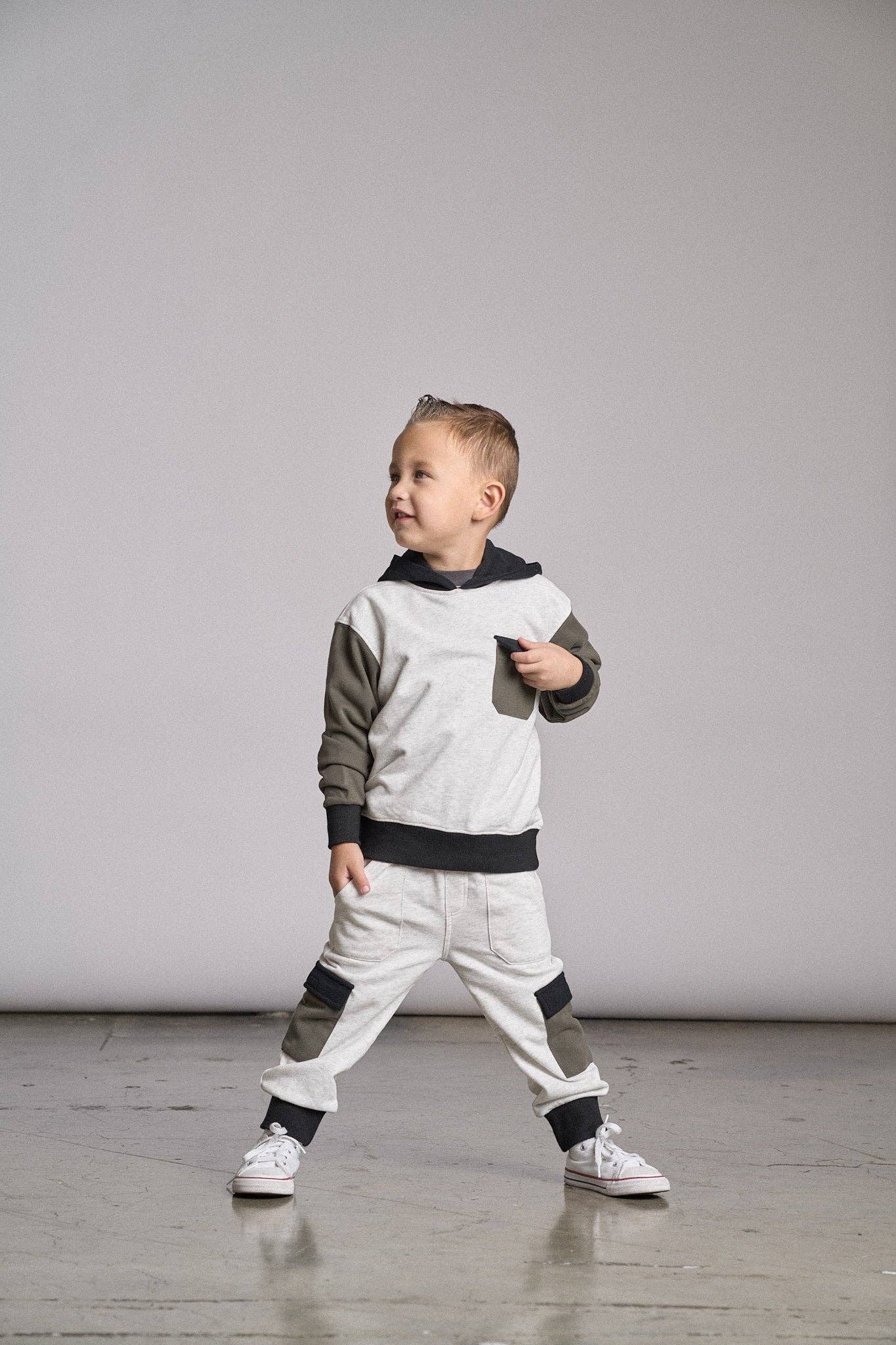 Little Bipsy - Color Block Hoodie: 3-4T