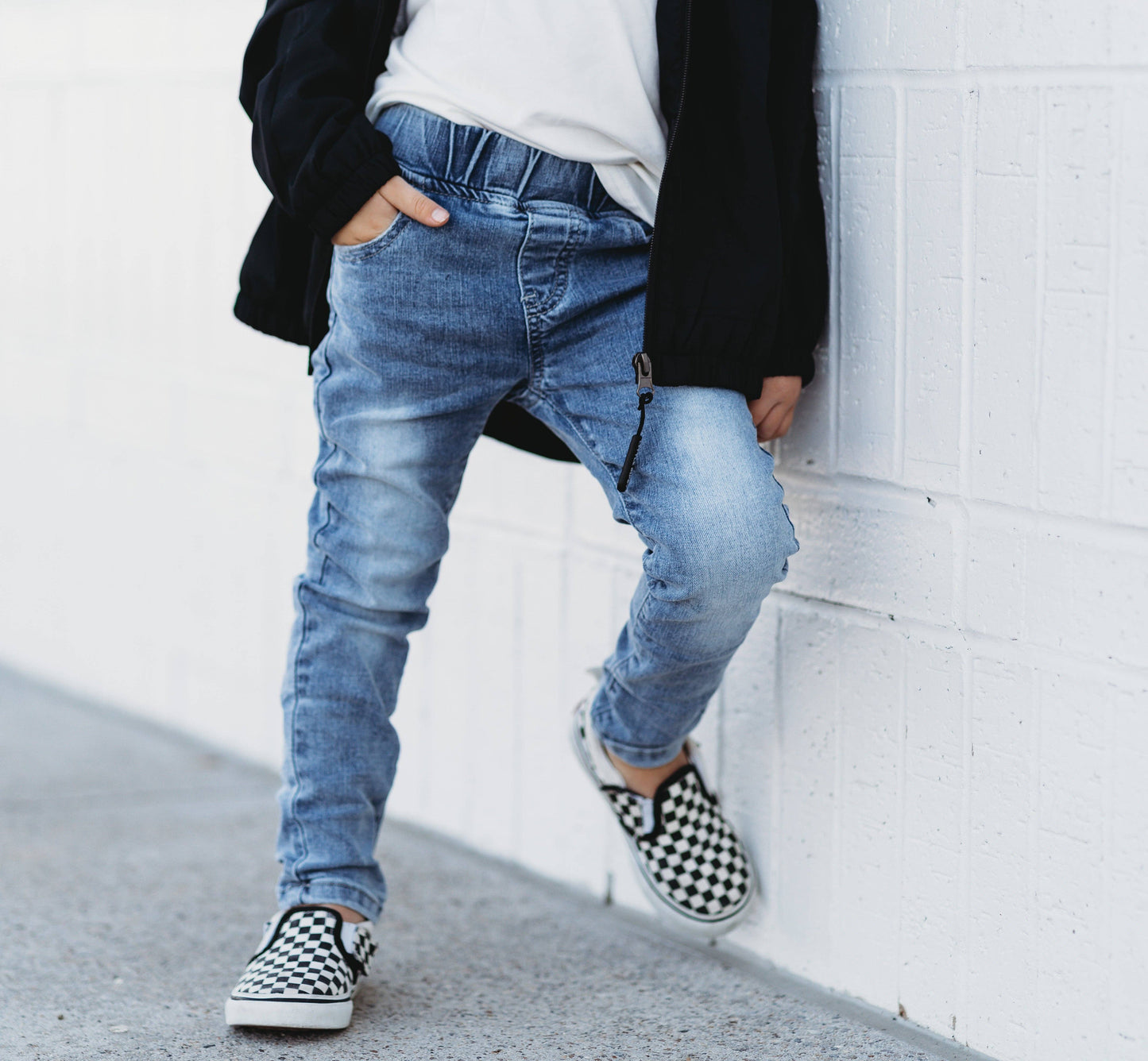 Little Bipsy - Light Wash Denim: 3-4T