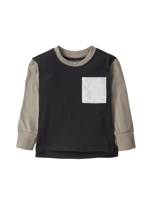 Little Bipsy - Long Sleeve Color Block Tee: 3-4T