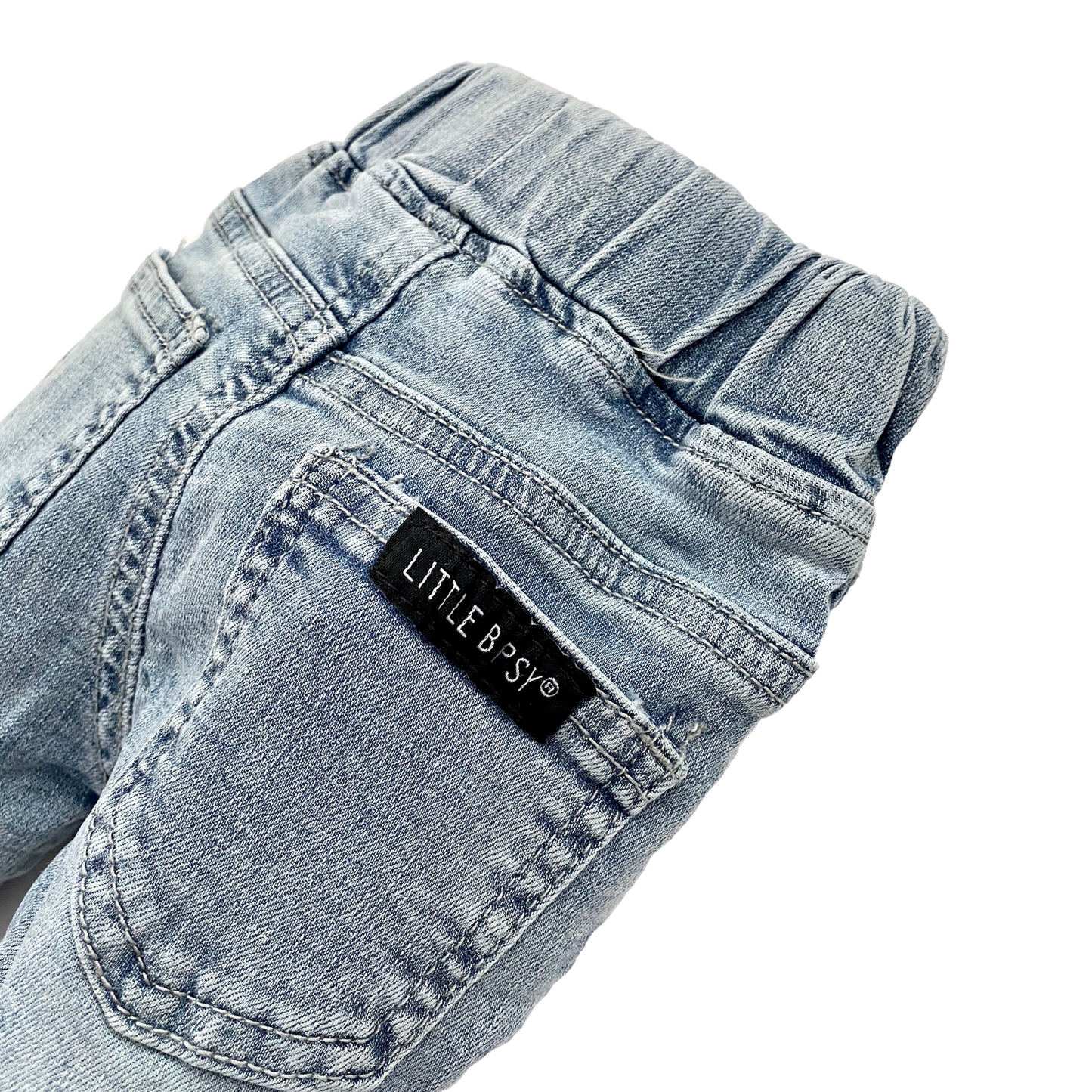 Little Bipsy - Light Wash Denim: 3-4T