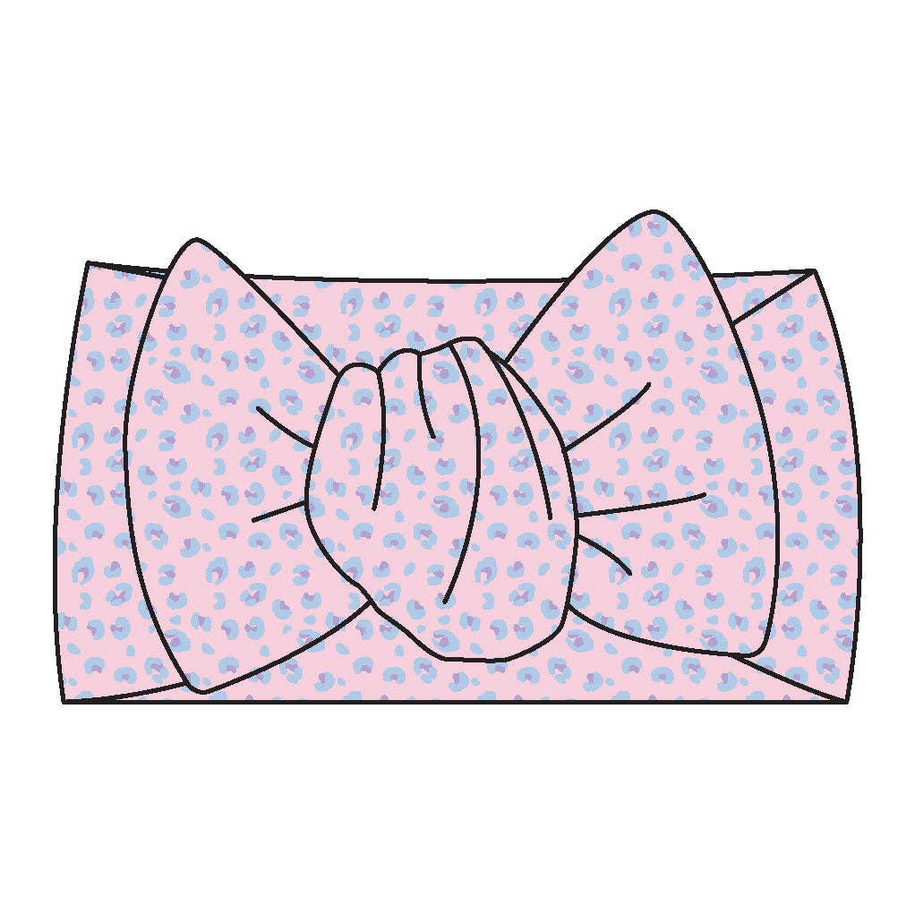 Laree + Co. - Lillian Leopard Bamboo Headwrap Bow: TD