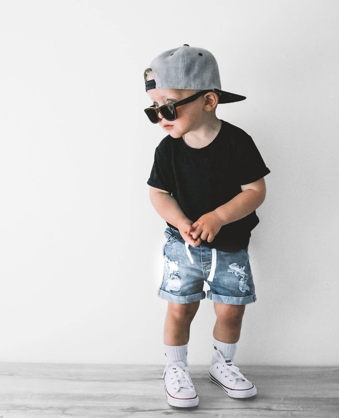 Little Bipsy - Distressed Denim Short: 8Y