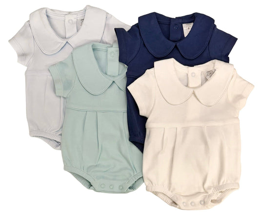 SK Blanks - Pleated Bubble-Short Sleeve Sleeve: Light Blue / 12-18