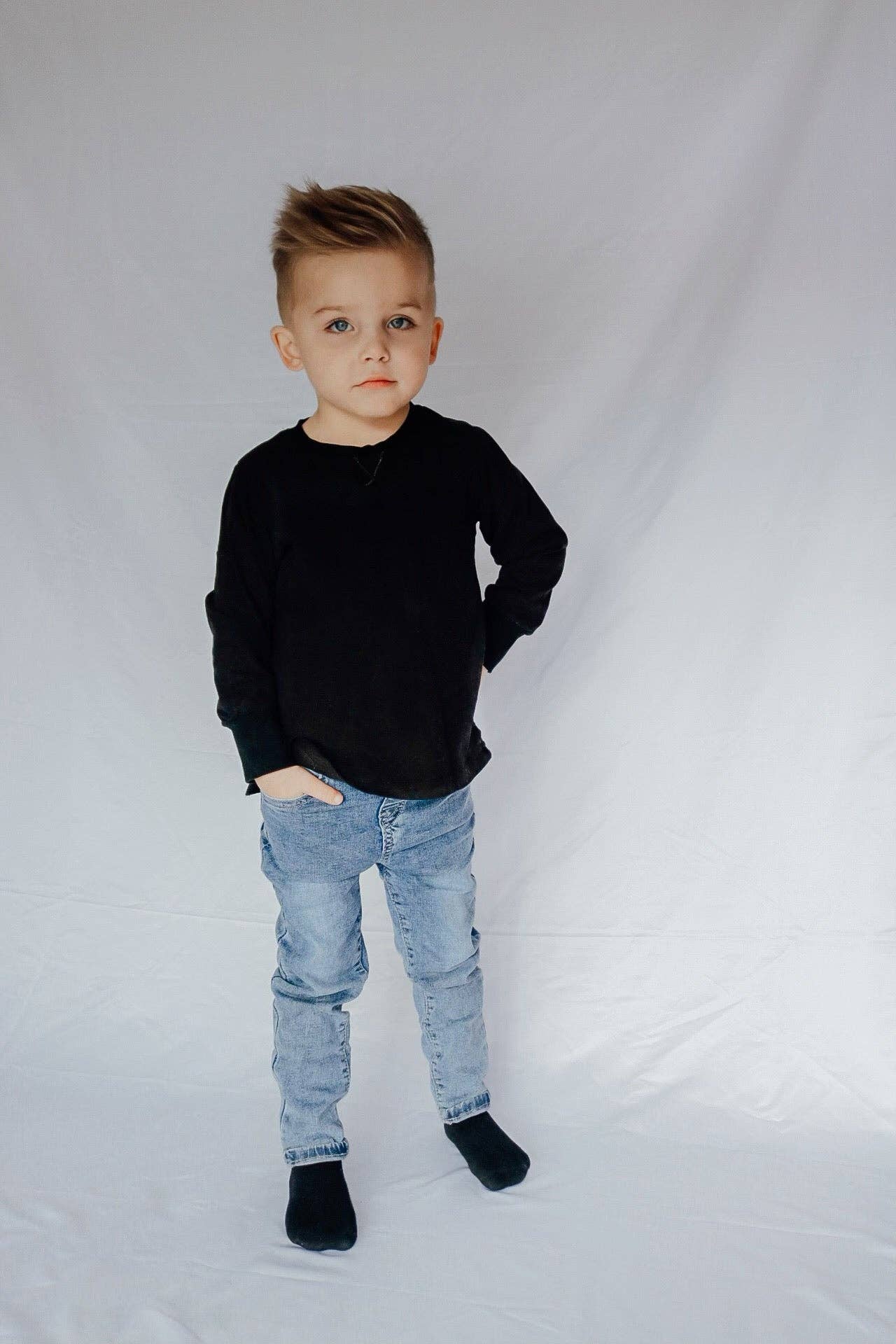 Little Bipsy - Light Wash Denim: 3-4T