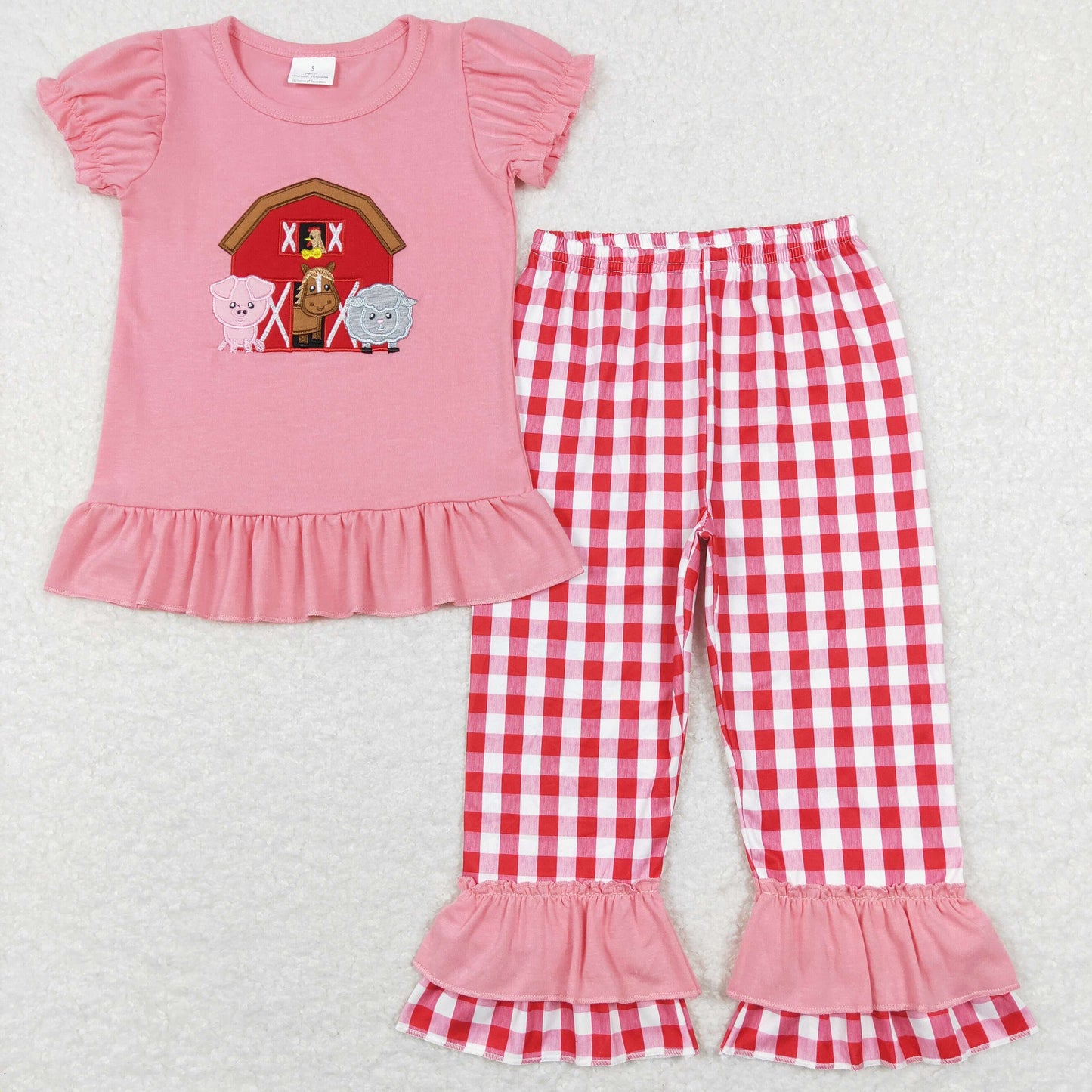 Barnyard Friends Ruffled Pant Set