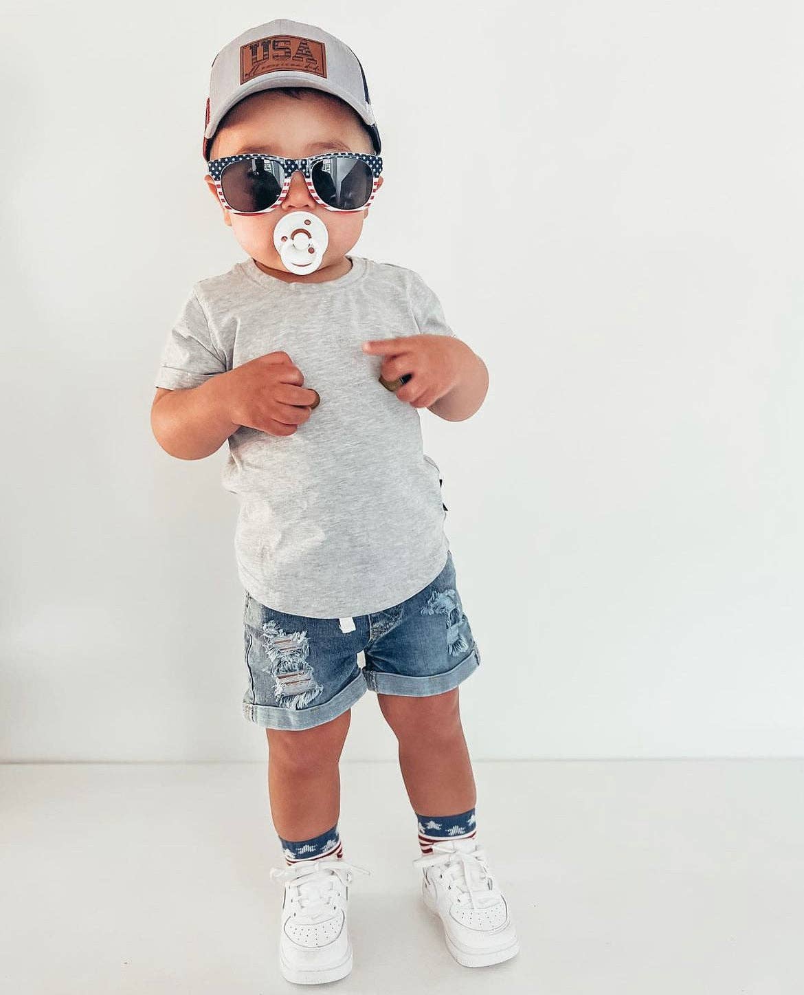 Little Bipsy - Distressed Denim Short: 8Y