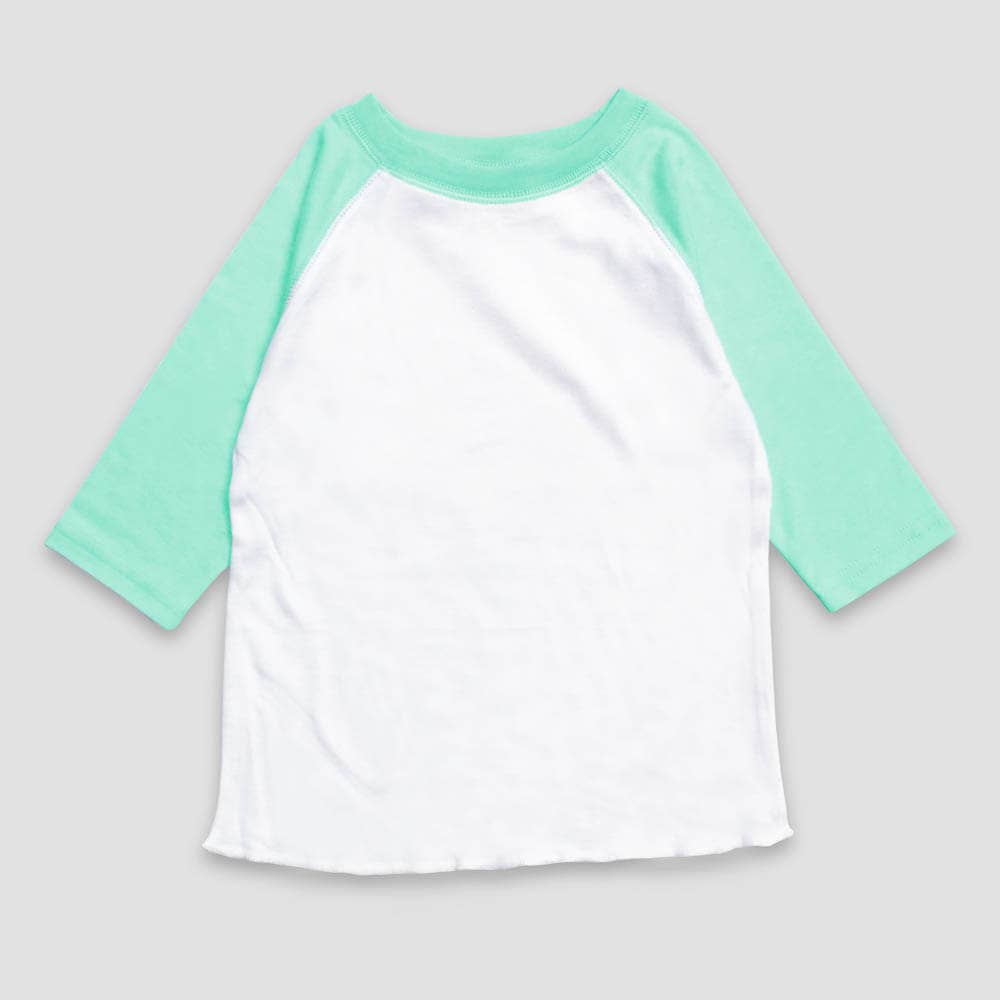 Laughing Giraffe - Toddler & Kids Pastel Raglan Baseball T-Shirts - NO MINIMUM!: Youth XLarge / White/Pink