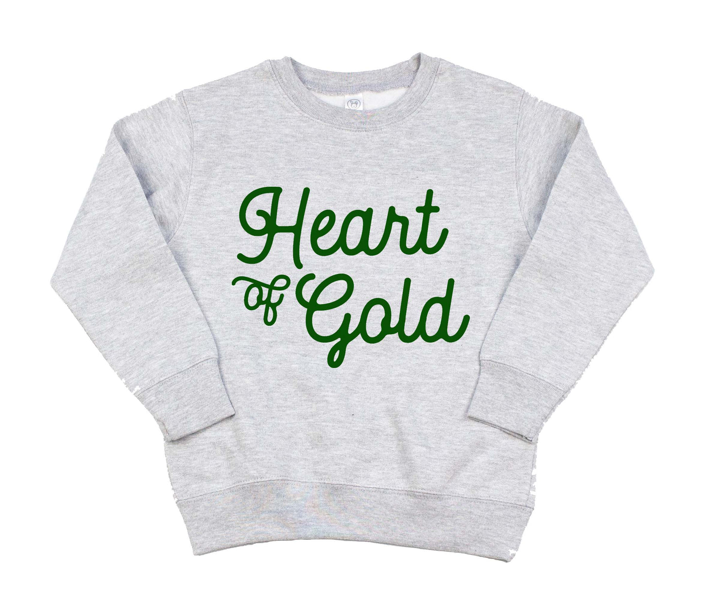 Holland Ave Clothing - Heart of Gold | Kids St. Patrick's Day Sweatshirt: 4T / Pink