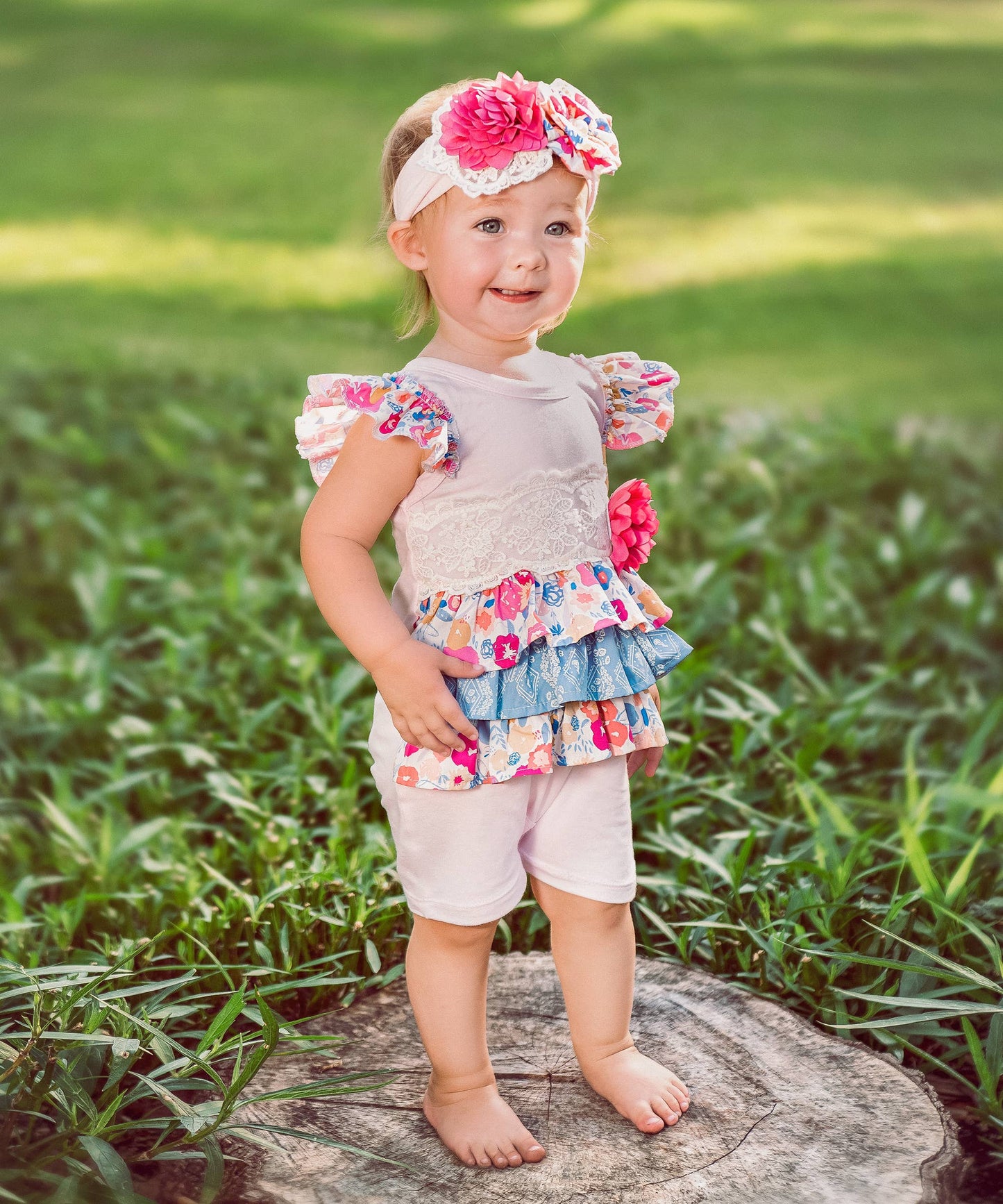 Bandera Blossom Kid Girl Headband For Gift Set: GIRL